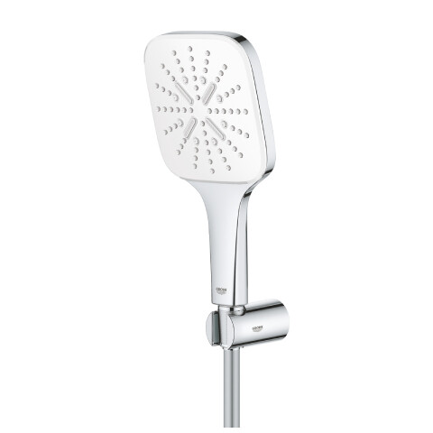 GROHE Rainshower SmartActive 130 Cube Duş Seti Ay Beyazı Duş Askılı - Grohe