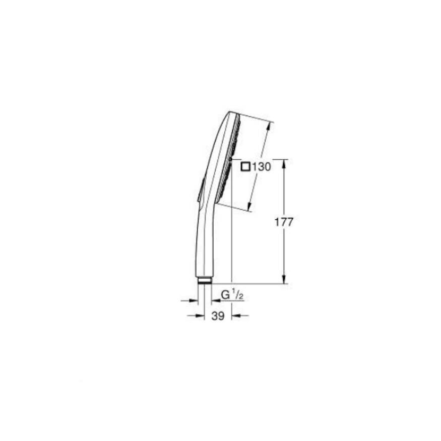GROHE Rainshower SmartActive 130 Cube El Duşu 26582DC0 - 4