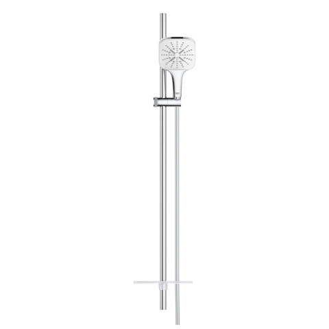 GROHE Rainshower SmartActive 130 Cube Sürgülü Duş Seti Ay Beyazı Sabunluk Raflı - 2