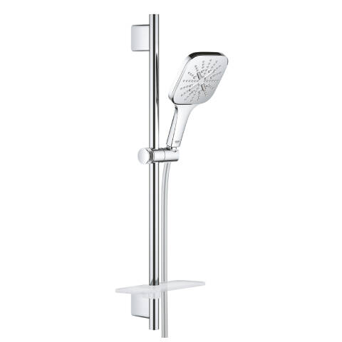 GROHE Rainshower SmartActive 130 Cube Sürgülü Duş Seti Sabunluk Raflı - 1