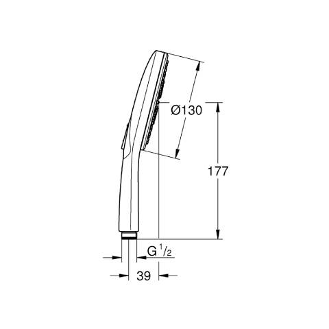 GROHE Rainshower SmartActive 130 El Duşu 26574A00 - 4