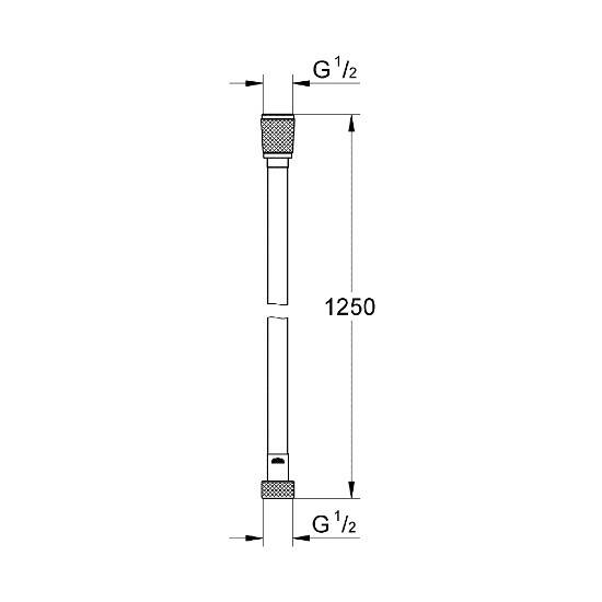 GROHE Silverflex Twistfree Duş Hortumu Bakır - 2