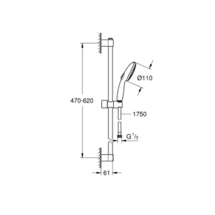 GROHE Tempesta 110 Duş Seti 261622433 - 3