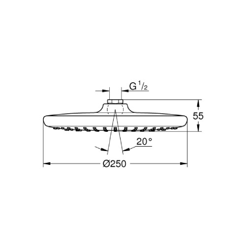 GROHE Tempesta 250 Yuvarlak Tepe Duşu - 5