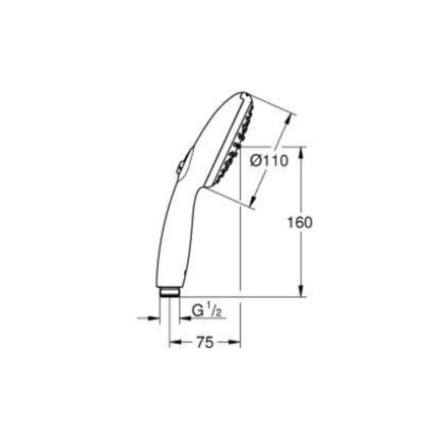 GROHE Tempesta Cube 110 El Duşu 26161003 - 4