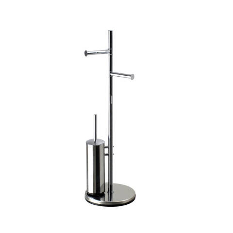 Kare Banyo Ayaklı Klozet Fırçası Tuvalet Kağıtlığı Seti - 1