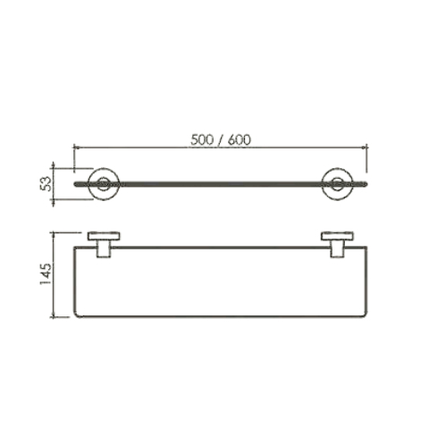 Kare Banyo Barcelona Etajer 50 cm - 2