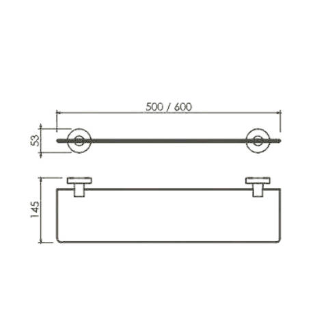 Kare Banyo Barcelona Etajer 50 cm - 2