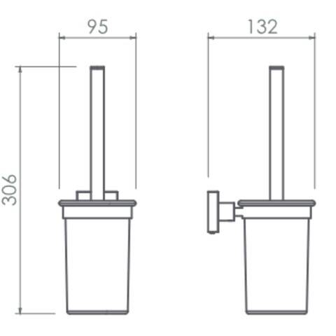 Kare Banyo Lizbon Klozet Fırçası - 2