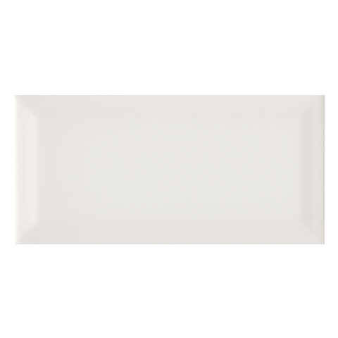 KARO Metro Seramik 10x20 cm Parlak Beyaz Bevelled Duvar Karosu - 1