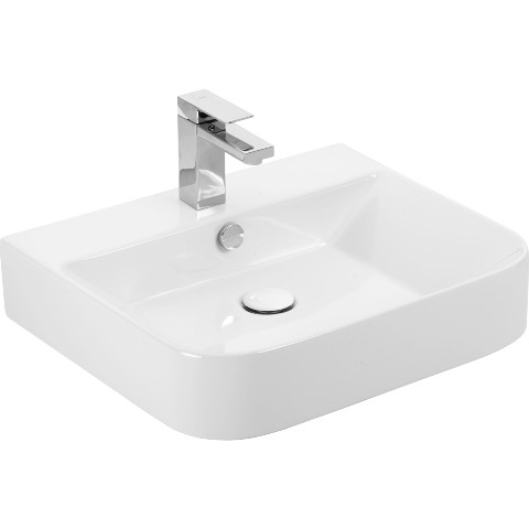 Lucco Allecra Tezgah Üstü Lavabo 55 cm Beyaz - 3