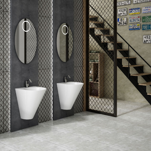 Lucco Garcia Monoblok Lavabo 48 cm Beyaz - Lucco