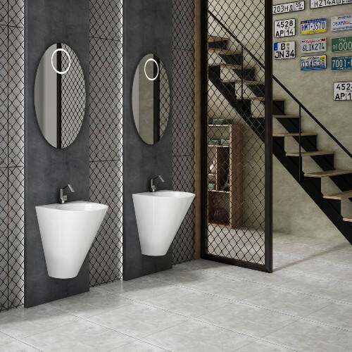 Lucco Garcia Monoblok Lavabo 48 cm Beyaz - 1