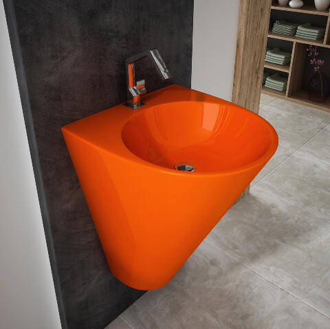 Lucco Garcia Monoblok Lavabo 48 cm Turuncu - 1