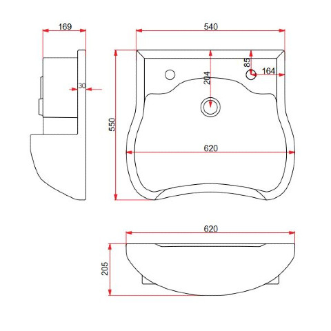 Lucco Oval Kuaför Lavabosu - 3