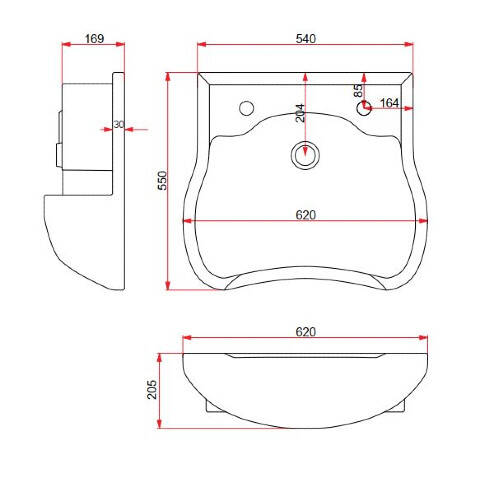 Lucco Oval Kuaför Lavabosu - 3