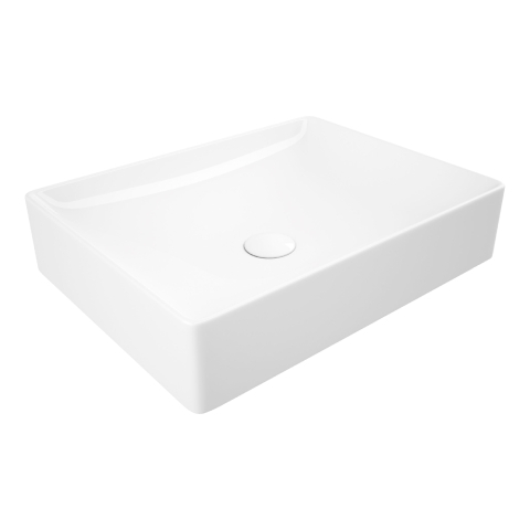 Lucco Square Tezgah Üstü Lavabo 50 cm Beyaz - 4