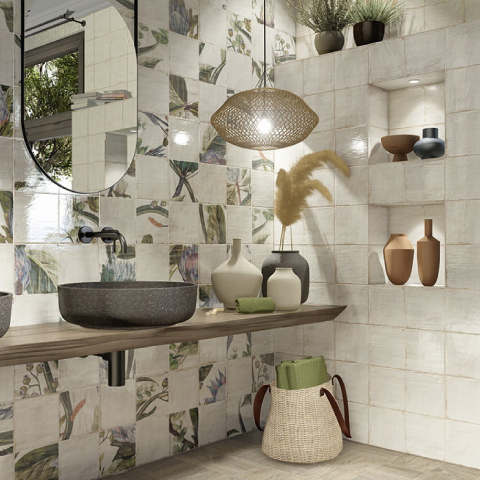 Mainzu 20x20 cm Livorno Bianco Duvar Karosu - MAINZU Ceramica