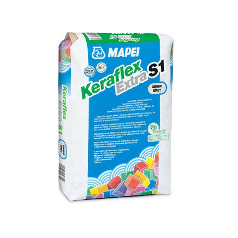 MAPEI Keraflex Extra S1 Çimento Esaslı Seramik Yapıştırıcısı Gri - 1