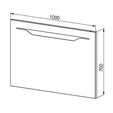 Martat Banyo LED Aydınlatmalı Ayna 100 cm - 2