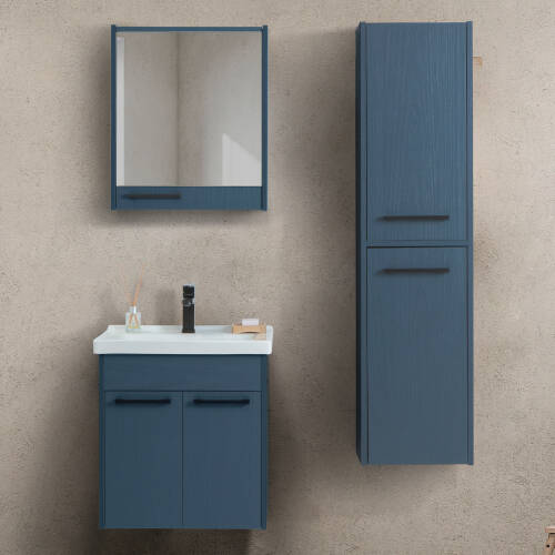 Martat Banyo New Sofia 55 cm Banyo Dolabı İzlanda Mavi - 1