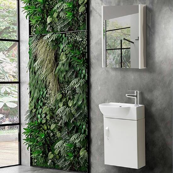 Martat Banyo Pera 45 cm Banyo Dolabı Beyaz - 1