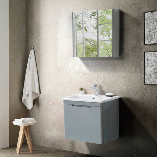 Martat Banyo Stillo 60 cm Banyo Dolabı Gri - 1
