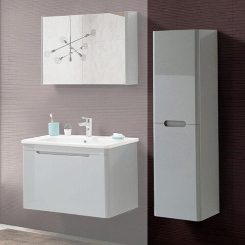 Martat Banyo Stillo Boy Dolap Gri - Martat