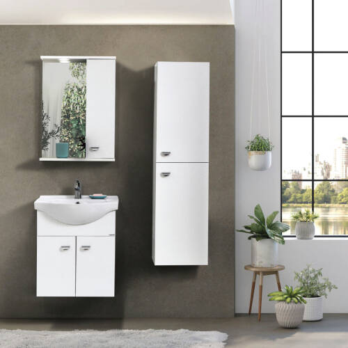 Martat Banyo Ukra 65 cm Banyo Dolabı Beyaz - 1