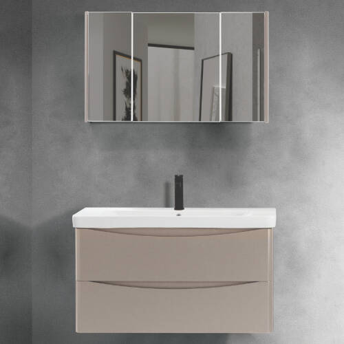 Martat Banyo Zen 100 cm Banyo Dolabı Kum Beji - 1