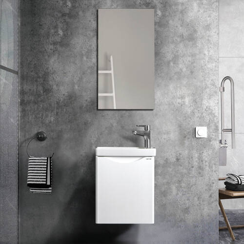 Martat Banyo Zen 40 cm Banyo Dolabı Mat Beyaz - 1