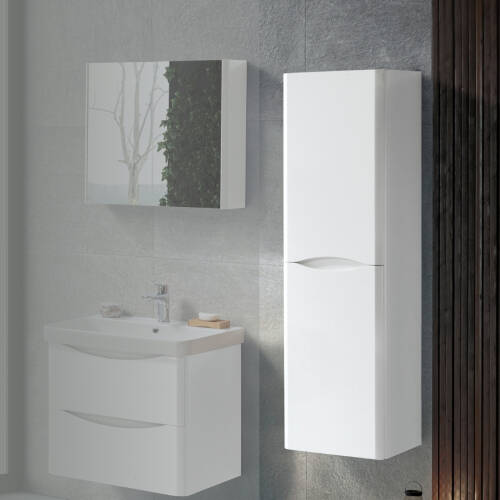 Martat Banyo Zen Boy Dolabı Mat Beyaz - 1