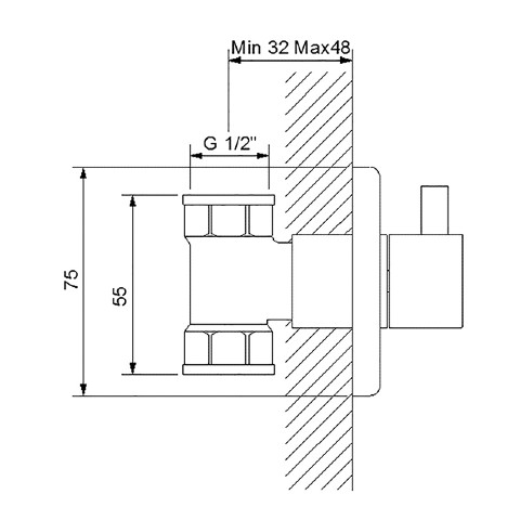 Newarc Maximal Ara Kesme Valfi Siyah - 2
