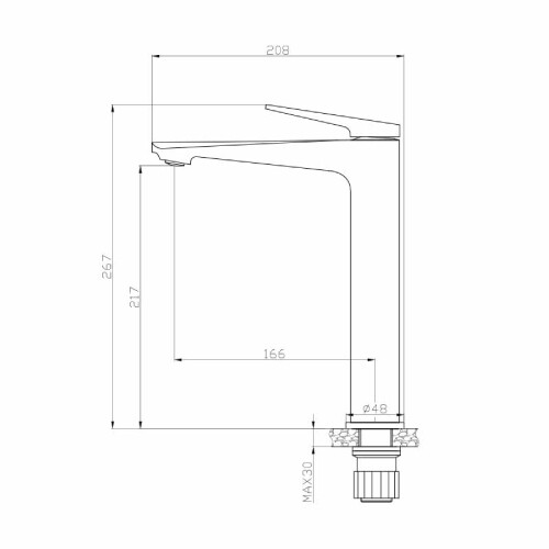 Newarc Next Çanak Tipi Lavabo Bataryası Krom - 2