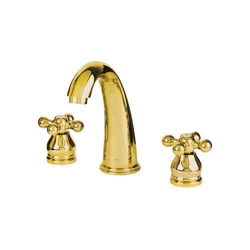 Newarc Nostalgic 3 Delikli Lavabo Bataryası Altın - Newarc