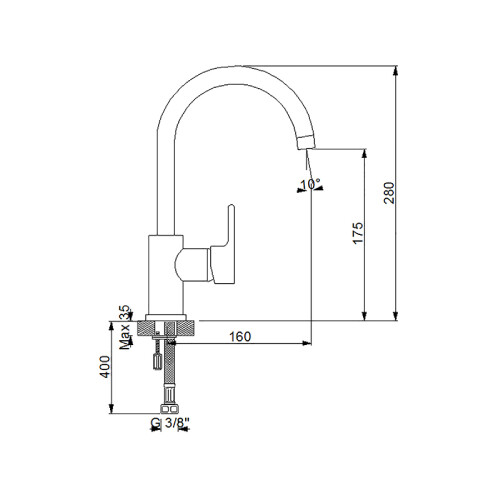 Newarc Premium Dönerli Lavabo Bataryası - 2