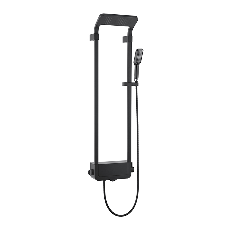 Newarc Step Hole Banyo Bataryalı Duş Ünitesi Siyah - Newarc