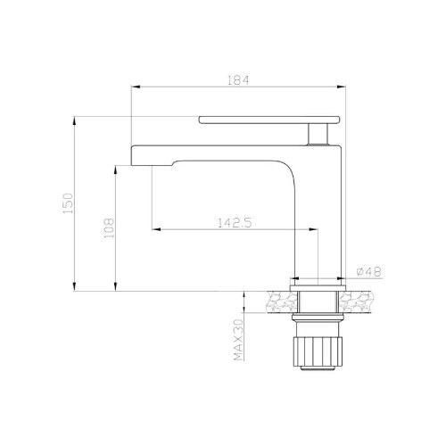 Newarc Zeta Lavabo Bataryası Krom-Parlak Bakır - 2