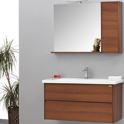 Orka Banyo Düden 100 cm Banyo Dolabı - Orka Banyo