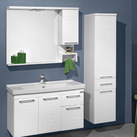 Orka Banyo Perge 100 cm Banyo Dolabı - Orka Banyo
