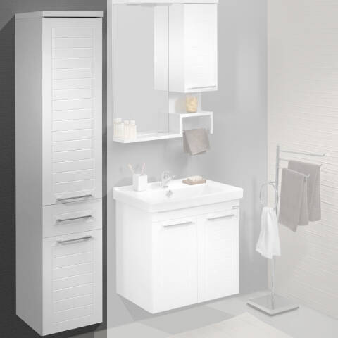 Orka Banyo Perge Raflı Boy Dolap - 1