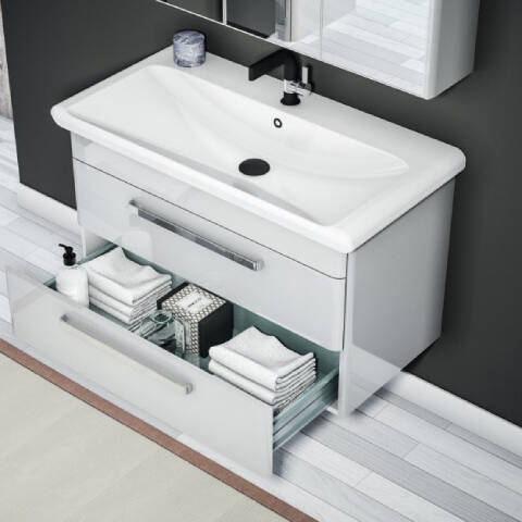 Orka Banyo Rose 100 cm Banyo Dolabı - 2