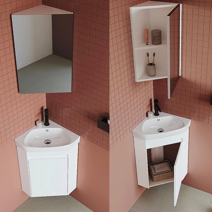 Orka Banyo Zag 45 cm Banyo Dolabı - Orka Banyo