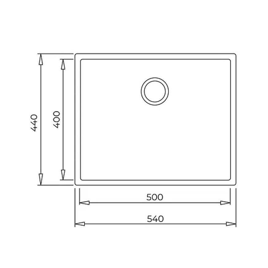 Teka Square 50.40 TG Gri Tegranit Eviye 115230021 - 2