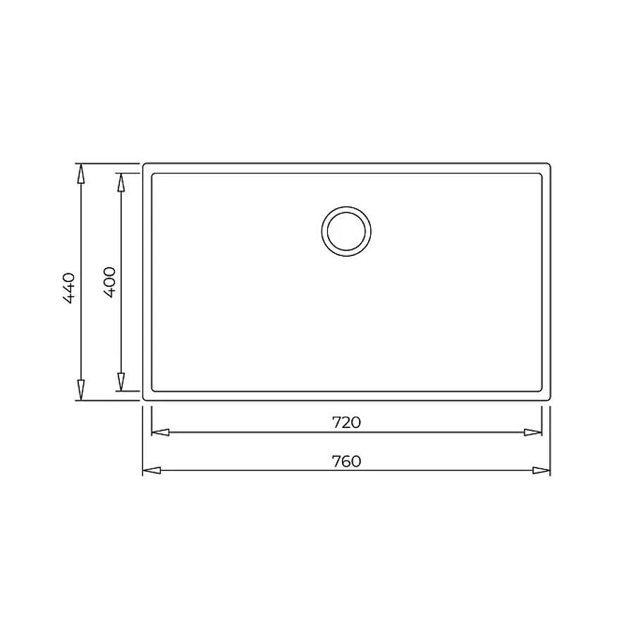 Teka Square 72.40 TG Gri Tegranit Eviye 115230016 - 3