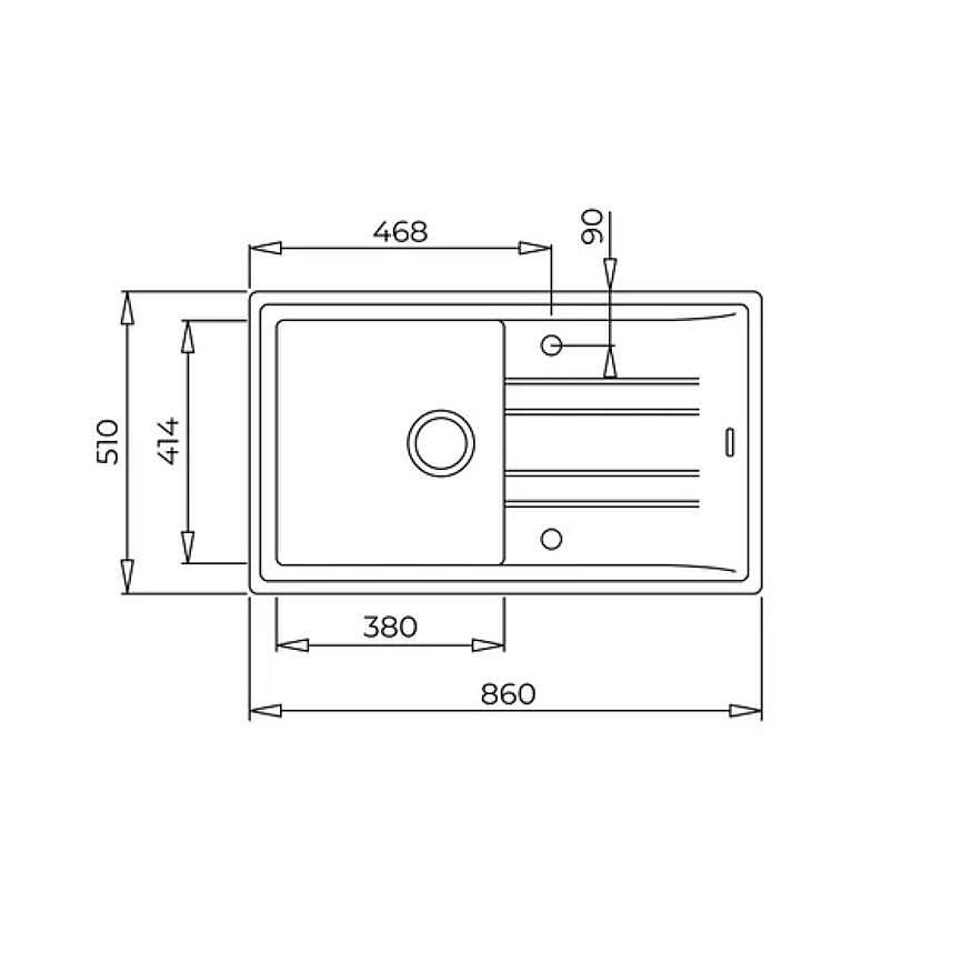 Teka Stone 50 B-TG 1B 1D Beyaz Tegranit Eviye 115330019 - 2