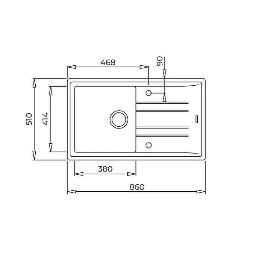 Teka Stone 50 B-TG 1B 1D Gri Tegranit Eviye 115330014 - 2