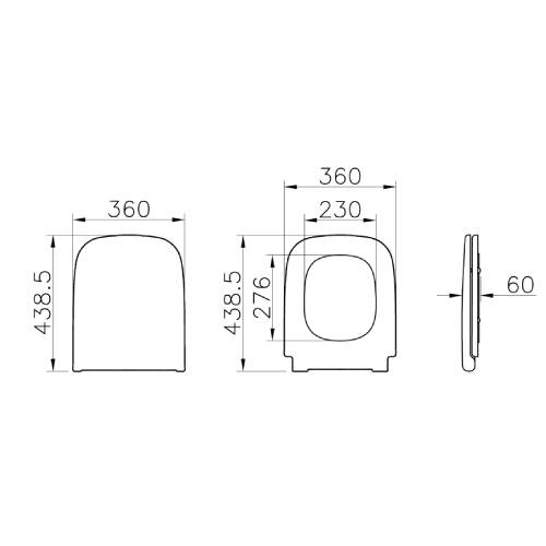 Vitra S20 Klozet Kapağı Beyaz 147-003-909 - 2