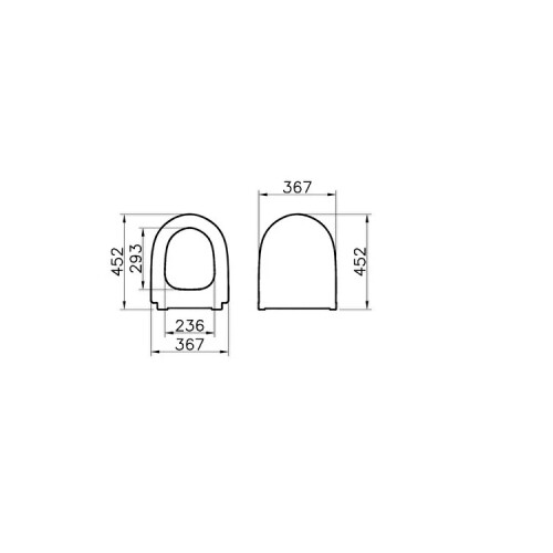 VitrA Sento Slim Klozet Kapağı Beyaz 120-003-009 - 2