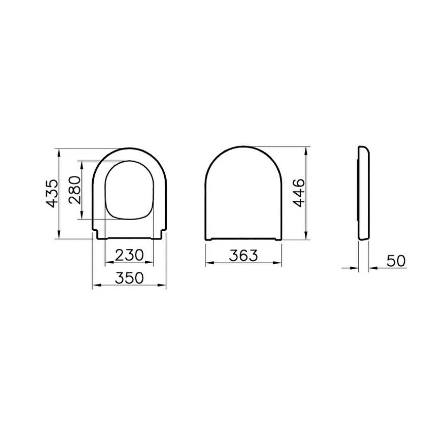 VitrA Universal Klozet Kapağı 121-003-909 - 4